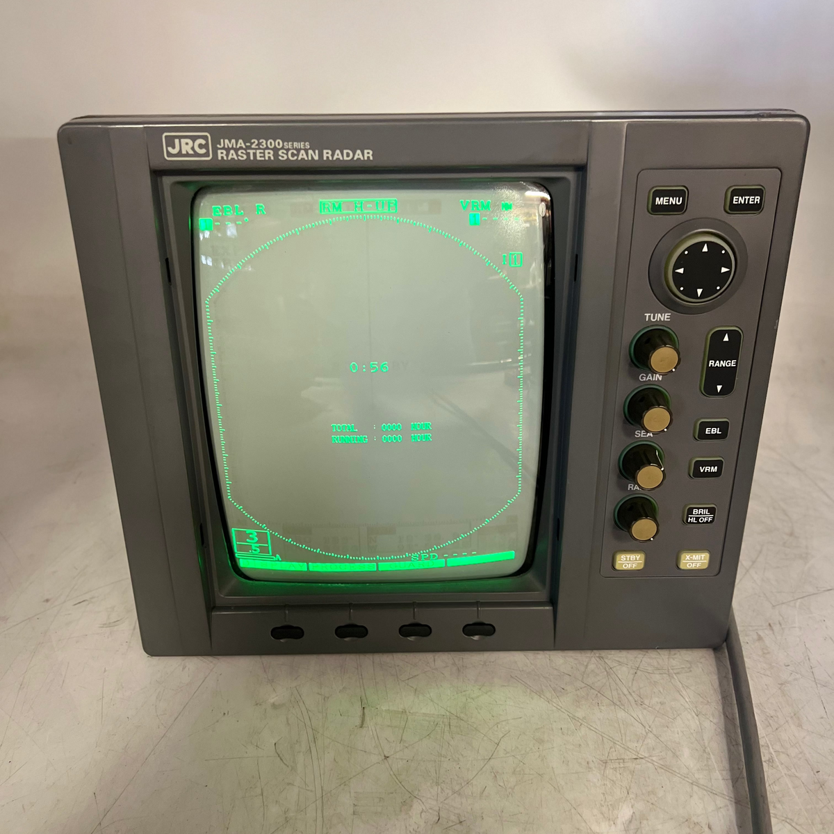 JRC NCD-4170 Radar Display Unit w/ Mount Brkt, Pwr Cable f/ JMA-2300 ...