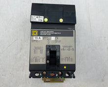 Load image into Gallery viewer, Square D FA36015 I-Line Circuit Breaker, 15A, 3P (Used)