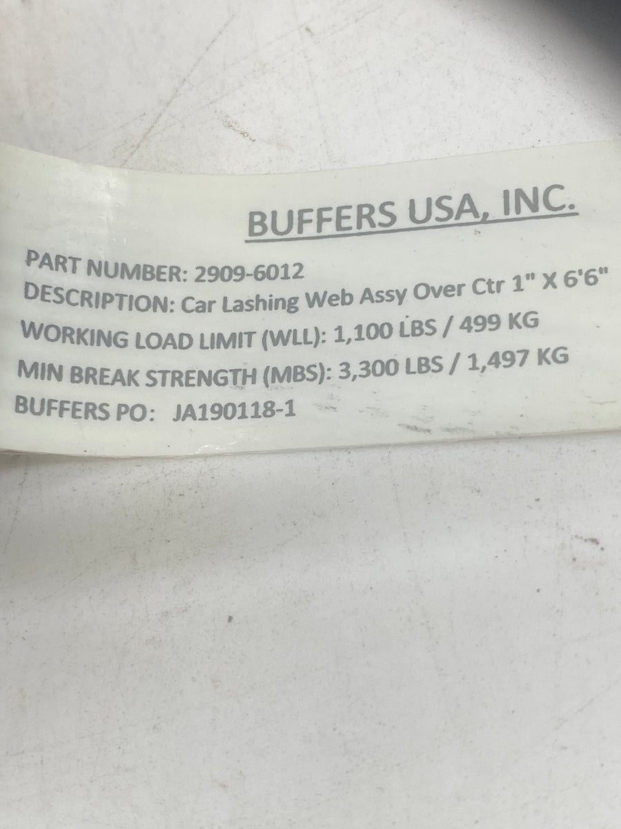 Buffers USA 29096012 Car Lashing OverCenter Buckle Strap *Box of (20