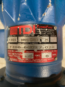 TDI T306-60017-02R Turbo Twin Pneumatic Starter, T30I, CW (RH) (Used)