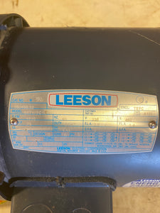 Leeson 190100.32 C6T17FC1 Electric Motor, 0.75HP, 1725 RPM, 230V (No Box)
