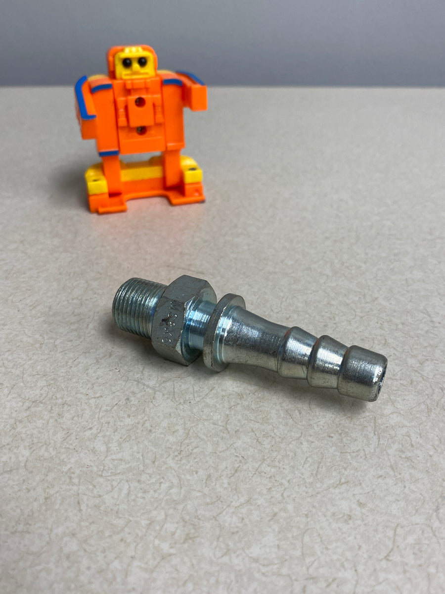 GRAINGER APPROVED 3LZ77 Barbed Steam Hose Fitting,1/2",NPTxBarb *Lot o