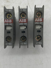 Load image into Gallery viewer, ABB CA5-10 Auxiliary Contact Block, *Lot of (3)*  (Used)
