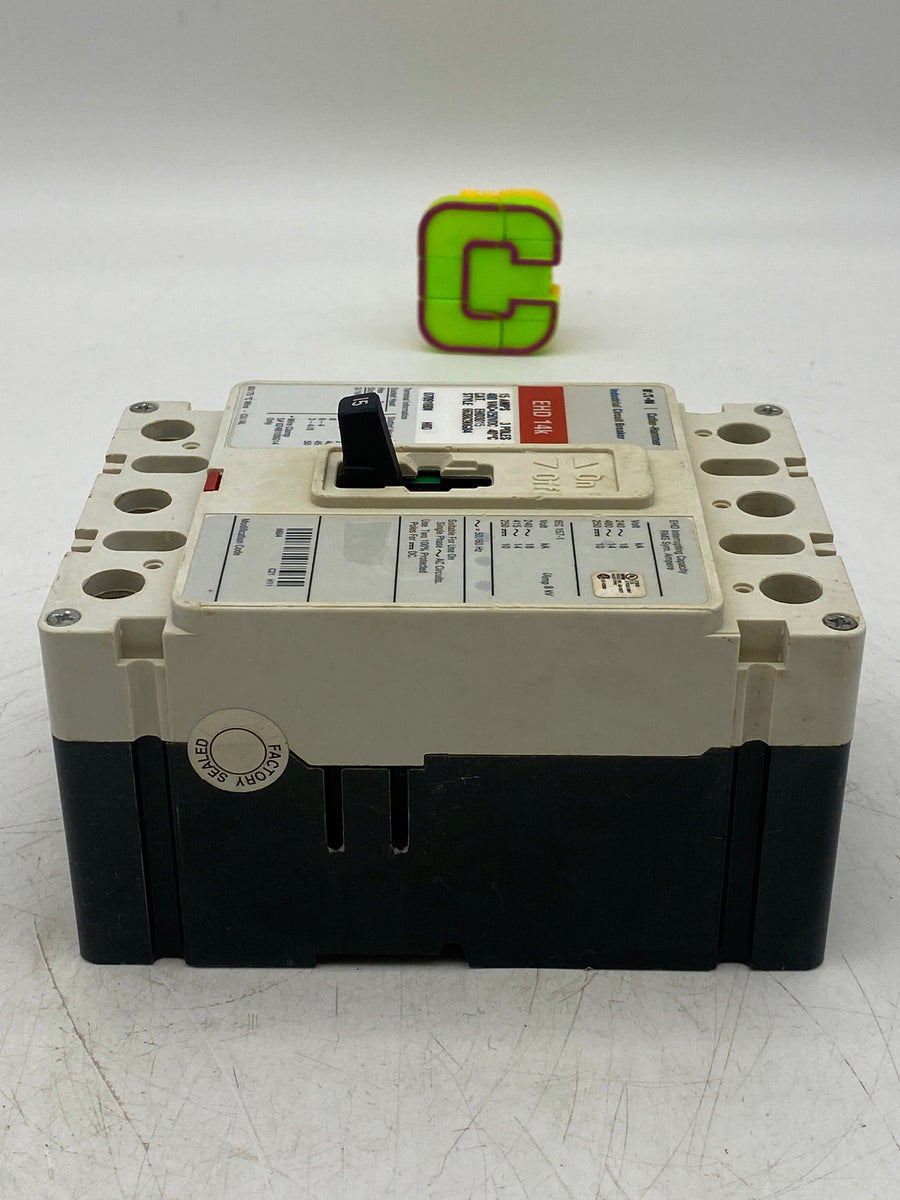 Disjoncteur Cutler Hammer EHD3015 15A 3 Pôles 480VAC 250VDC - Occasion