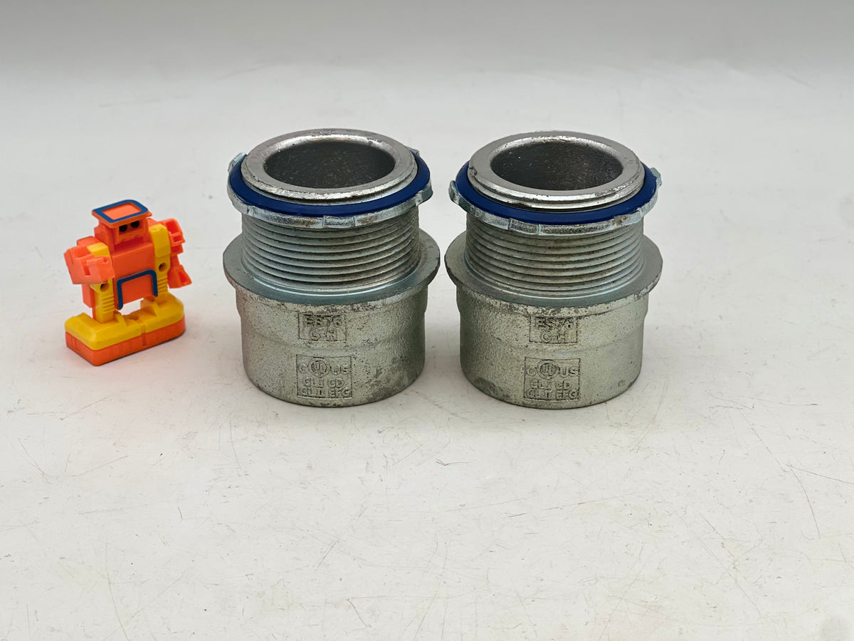 CrouseHinds ES76 Conduit Sealing Hub, 2"FNPT x 21/2"MNPT *Lot of (2