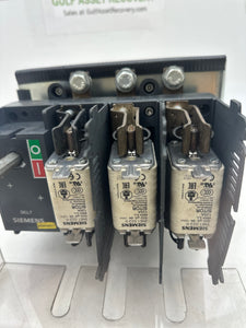 Siemens 3KL7122-3AA00 Disconnect Switch w/ Fuse Links, Bracket, Cover (Used)