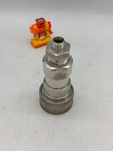 Load image into Gallery viewer, Parker SH8-62 Quick Coupler, Stainless Steel, 1&quot; FNPT w/ Swagelok Reducer (Used)
