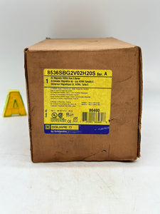 Square D 8536SBG2V02H20S Size 0 Starter w/ SS PB, Mtr Logic, 120V Coil, Encl (Open Box)
