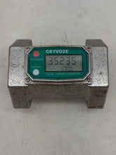 Load image into Gallery viewer, GRYVOZE 2-1/2 Inch Inline NPT Digital Turbine Flow Meter, 21-264 GPM (Used)