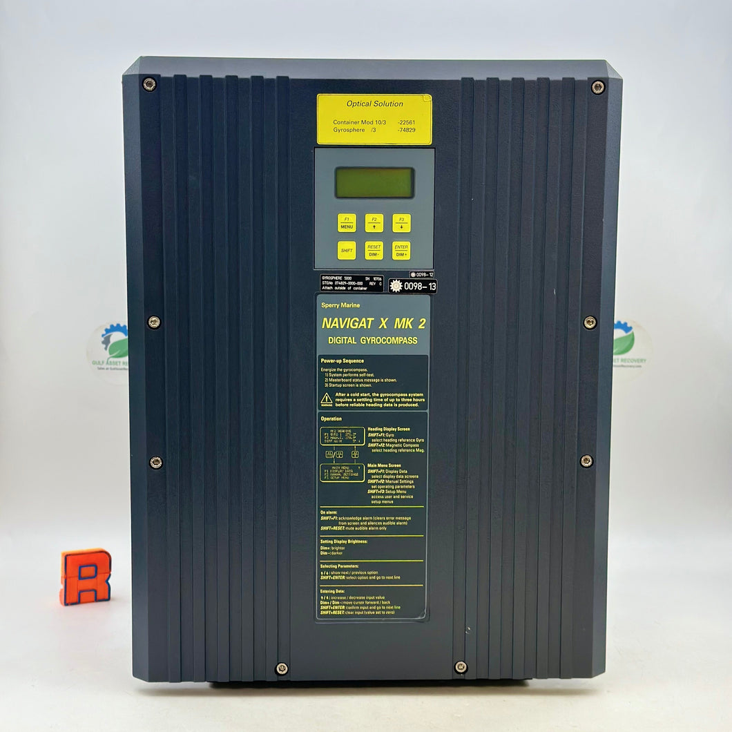 Sperry Marine Navigat X MK 2 Digital Gyro Compass w/ Sensitive Element (Works-For Parts)