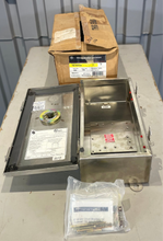 Load image into Gallery viewer, GE TE100CS Circuit Breaker Enclosure, Stainless Steel, 100A 600V (New)