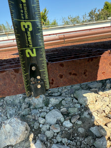 Grating 36” x 20’ x 1-1/4" Steel Bar Grating, Smooth (Used)
