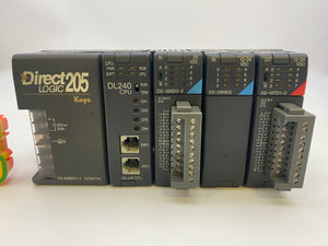 Automation Direct D204BDC1-1 DirectLogic 205 PLC Assy w/ D2-240CPU (Used)