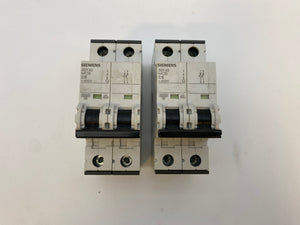 Siemens 5SY4202-7/4204-7/4206-7/4210-7/4216-7 Mini Circuit Breakers, *Lot of (8)* (Used)