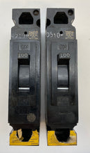 Load image into Gallery viewer, GE TEB111Y100 Circuit Breaker, 100A, 1-P, 120VAC *Lot of (2)* (Used)