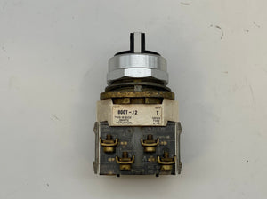 Allen-Bradley 800T-J2 30mm 3-Pos Selector Switch w/ 800T-XA Contactor (Used)