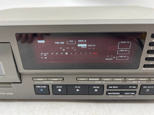 Sony PCM-2300 Digital Audio Recorder w/ Rack Mount Shelf, Power Cord (Used)