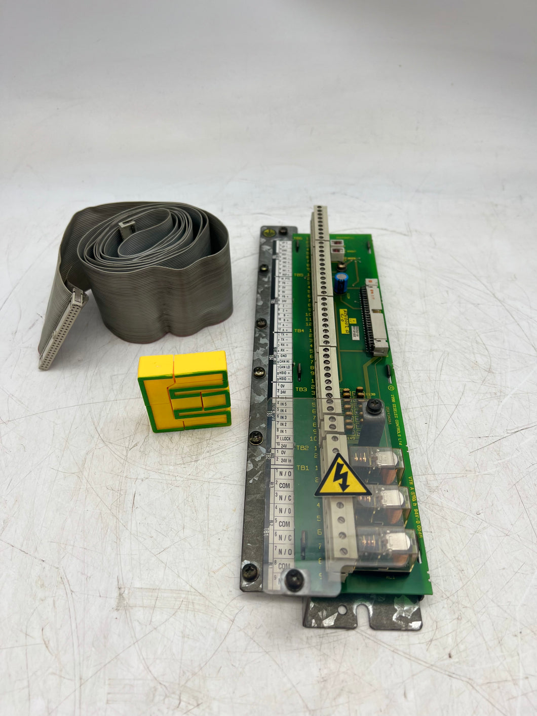 Alstom MVC3002-4001 MV3000 DELTA I/O Panel w/ Ribbon Cable (Used)