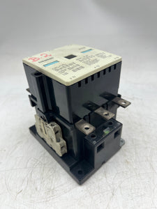 Siemens 3TF5022-0AR2 Contactor w/ 440V Coil, 3P, 2NO 2NC Aux Contacts (Used)