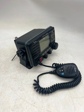 iCom IC-M506 VHF Marine Radio w/ Front HM-205B Mic, Mount Bracket (Used)