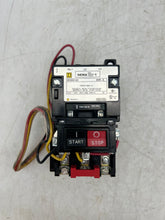 Load image into Gallery viewer, Square D 8536SCG3V08A Size 1 Starter w/ Start-Stop PB, 208V Coil (Used)