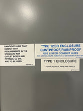 Load image into Gallery viewer, Cutler-Hammer PRL4 90"Hx36"Wx14"D 2-Door Panelboard Enclosure, 480V, 12/3R (Used)