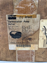 Load image into Gallery viewer, Dayton 4FG42 Carbonator Pump Motor, 1/3 HP, 1725 RPM, 115 VAC (Open Box)