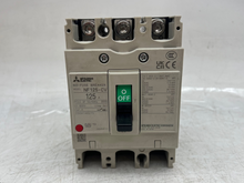 Load image into Gallery viewer, Mitsubishi NF125-CV No-Fuse Circuit Breaker, 125A, 3P (Used)