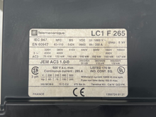 Load image into Gallery viewer, Telemecanique LC1F265 TeSys Contactor w/ 220/230V Coil, LA2 DT2 Aux (Used)