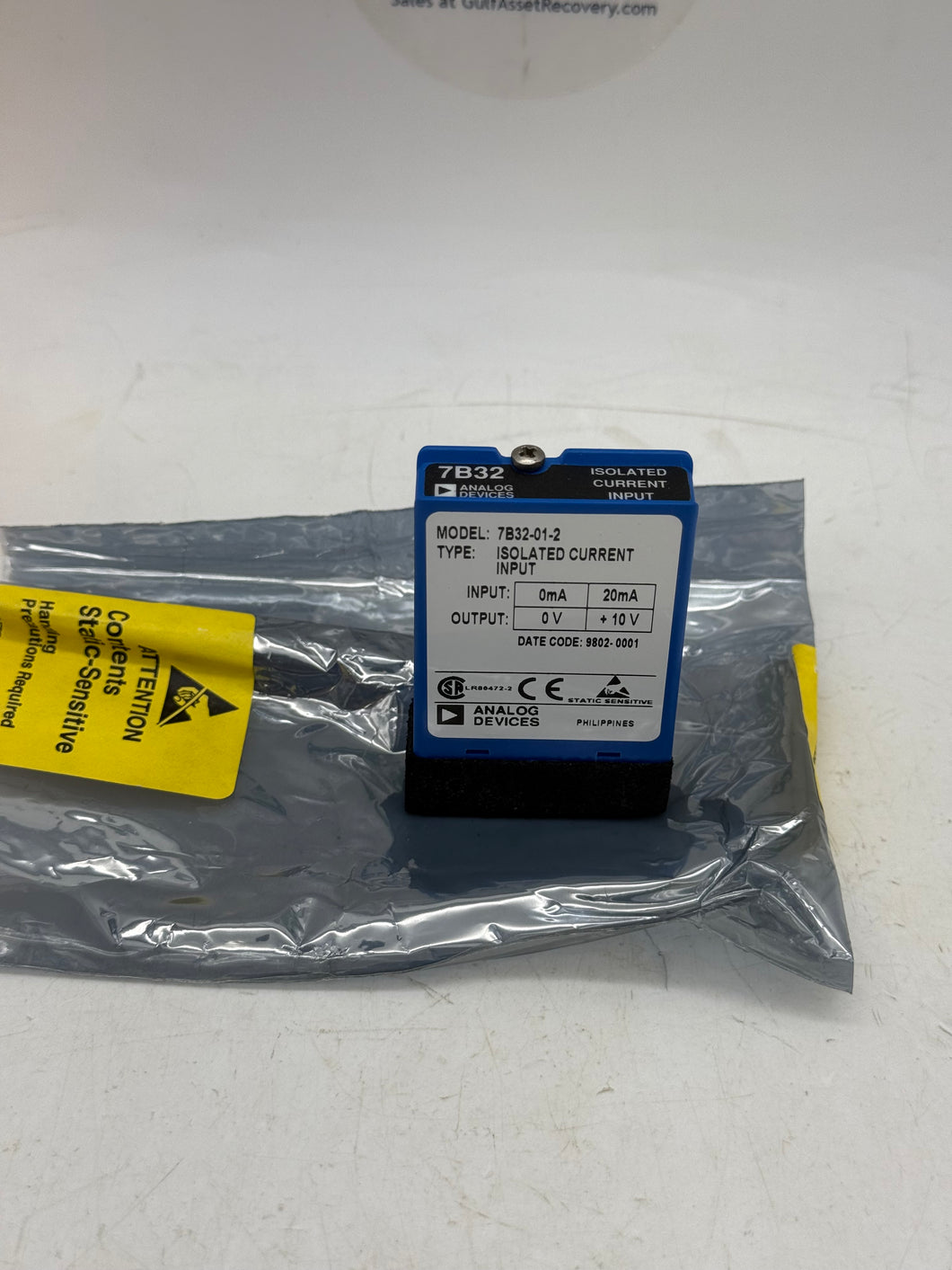 Analog Devices 7B32-01-2 Isolated Current Input Module (No Box)