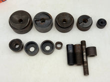 Load image into Gallery viewer, Greenlee Assorted Conduit Knockout Punch &amp; Die Set, 3/4”-2 1/2” *Lot of (18) pcs* (Used)