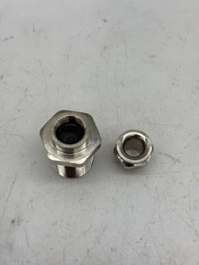 Eaton Capri ADE1N0501NPN Nickel Plated Brass Cable Gland, 1/2" NPT (No Box)