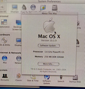 Apple Power Mac G5 A1047 1.6GHz PowerPC G5 80GB HDD 256MB RAM nVidia GeForce FX 5200 (Used)