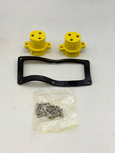 Pauluhn INX3022-125 Interior Receptacle (x2), 20A, 120VAC w/ Gasket for Housing (No Box)