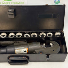 Load image into Gallery viewer, Burndy Y750-2 750 Revolver Hypress Crimping Tool w/ 14 Dies, Case (Used)