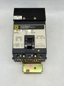 Square D FA36040 I-Line Circuit Breaker, 40A, 3P (Used)