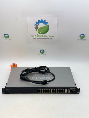 Cisco SF300-24P 24-Port 10/100 PoE Managed Switch w/ Pwr Cord (Used)