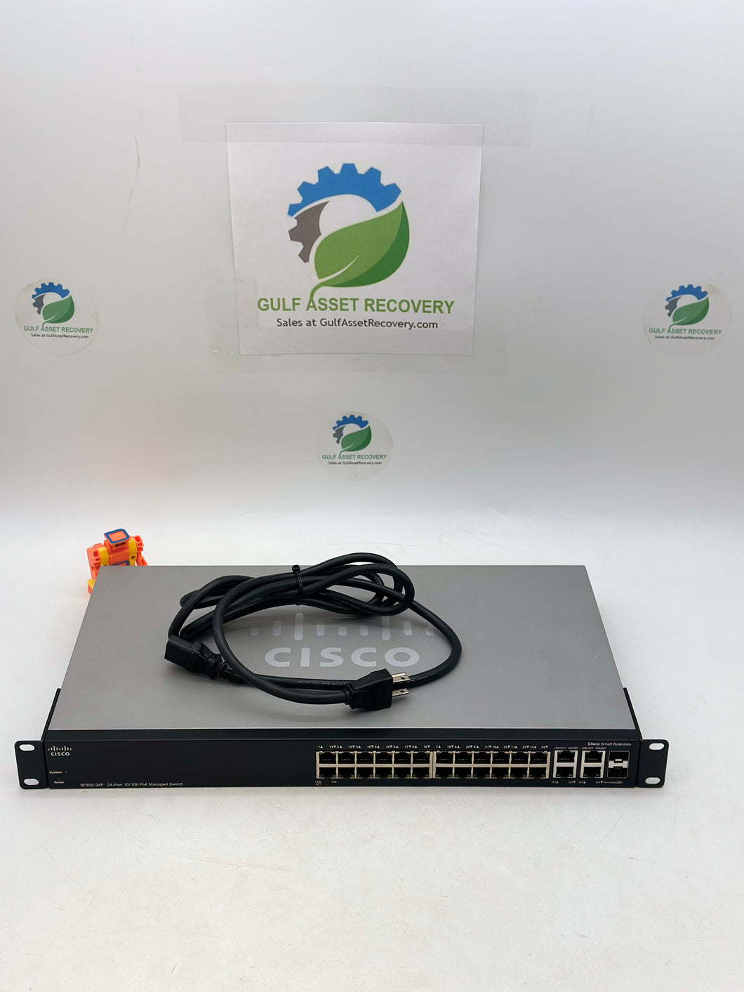 Cisco SF300-24P 24-Port 10/100 PoE Managed Switch w/ Pwr Cord (Used)