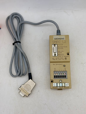 Siemens 6GK1500-0DA00 Sinec L2 Bus Terminal RS485 for PROFIBUS w/ Cable (Used)
