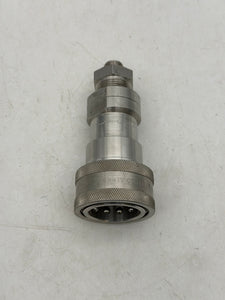 Parker SH8-62 Quick Coupler, Stainless Steel, 1" FNPT w/ Swagelok Reducer (Used)