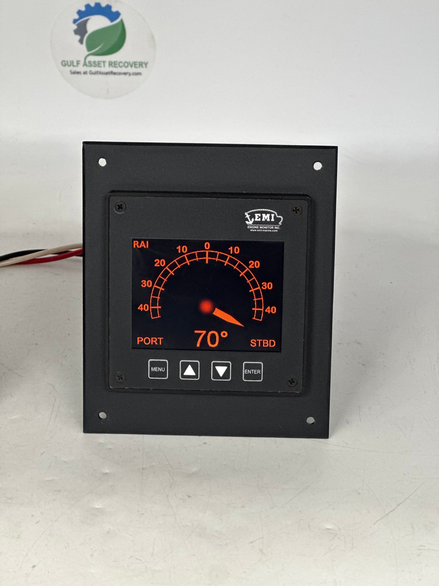 EMI 9999-50920-RBPW Digital Rudder Angle Indicator, Surface Mounted (U ...