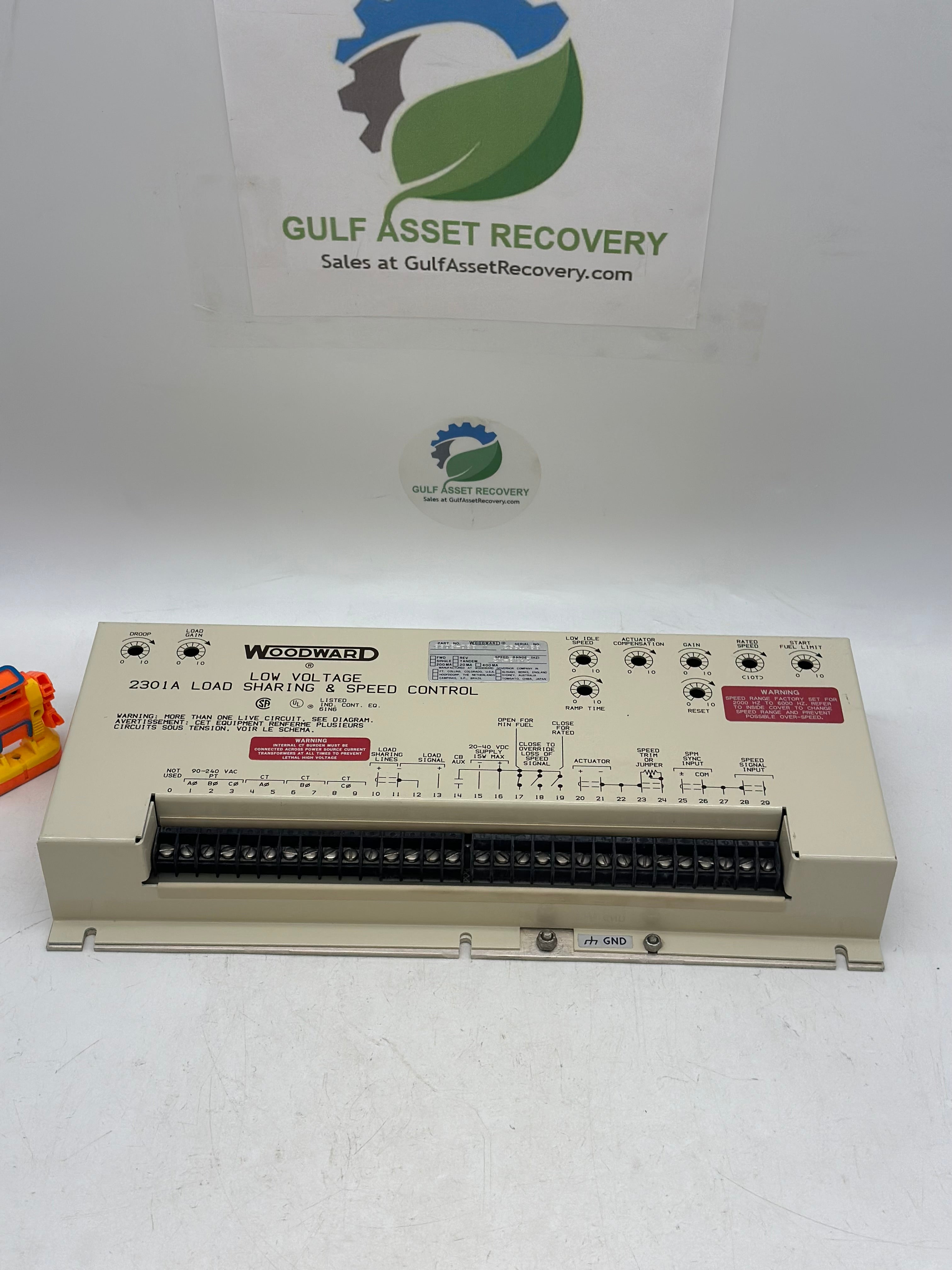 その他 reasnmw s1 WOODWARD LOW VOLTAGE 2301A LOAD SHARING AND SPEED CONTROL
