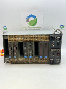 Foxboro 11-Slot Chassis w/ PSTR-A Power Supply, (6) Modules (Used)