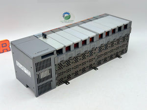 Allen-Bradley 1746-A10 SLC 500 10-Slot Rack w/ 1747-L541 CPU, Pwr Sup, I/O Mods (Used)