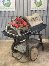 Load image into Gallery viewer, Ridgid 26092 1224 Threading Machine w/ Foot Switch, Wheel And Tray Stand, 120V (Used)
