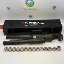 Load image into Gallery viewer, Burndy Y750-2 750 Revolver Hypress Crimping Tool w/ 14 Dies, Case (Used)
