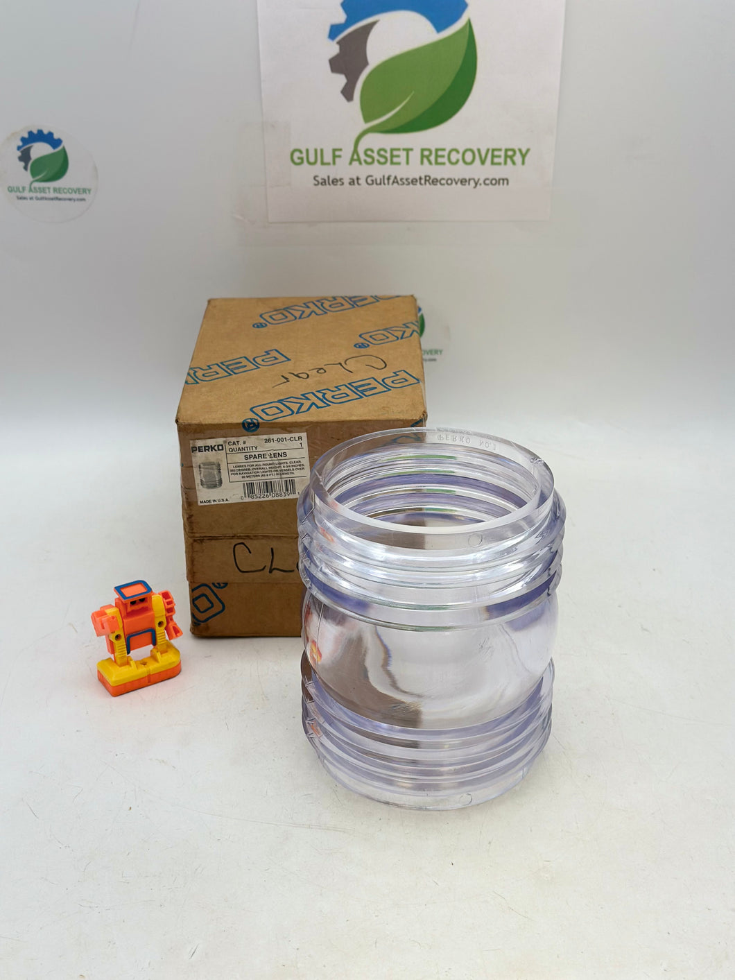 Perko 261-001-CLR Spare Lens, Clear, For All-Round Lights, 6-3/4