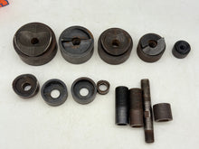 Load image into Gallery viewer, Greenlee Assorted Conduit Knockout Punch &amp; Die Set, 3/4”-2 1/2” *Lot of (18) pcs* (Used)
