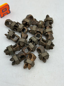 Burndy KS29 Copper Split Bolt Connector, 1str-250kcmil *Lot of (16)* (No Box)