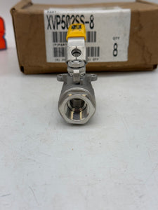 Parker XVP502SS 1/2" Female NPT SS Ball Valve *Box of (7)* (Open Box)